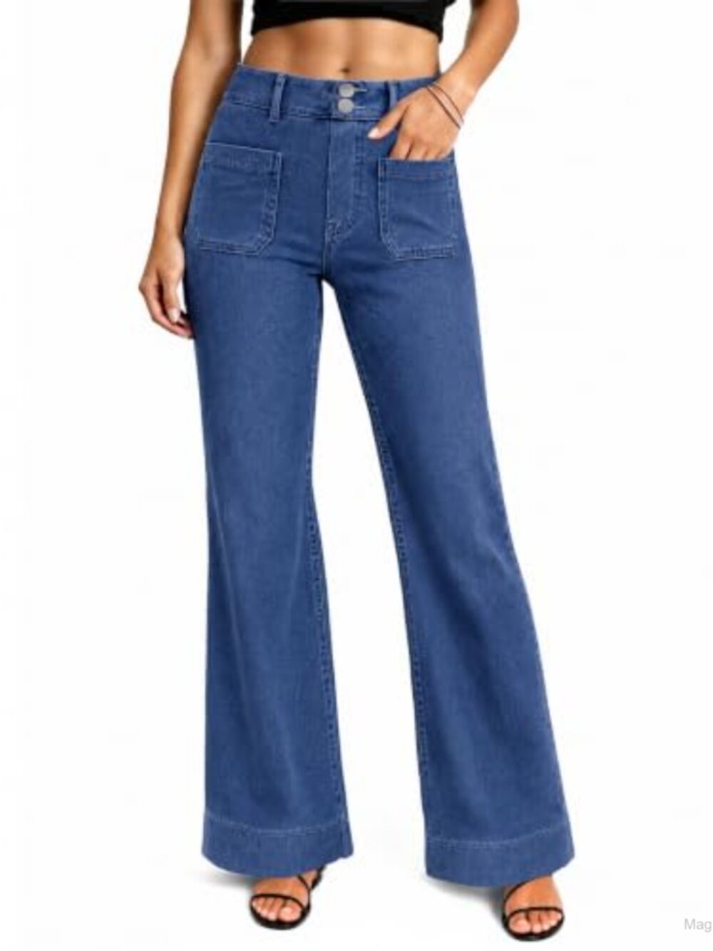 Straight Leg Jeans High Waist Stretchy Denim Pants Trendy Women Jeggings